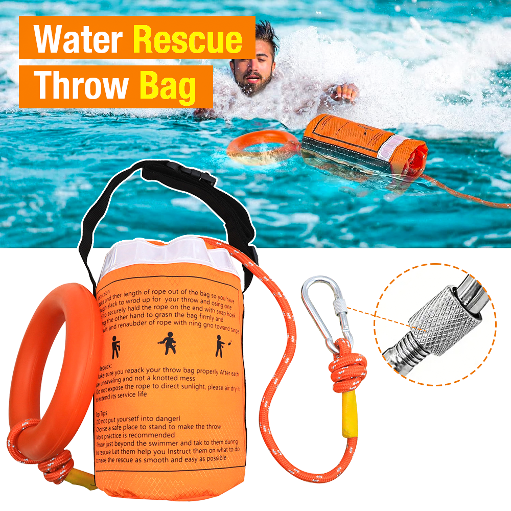 1SET Water Rescue Throw Bag, w - Fishing Kayak Crate ulasan dan harga
