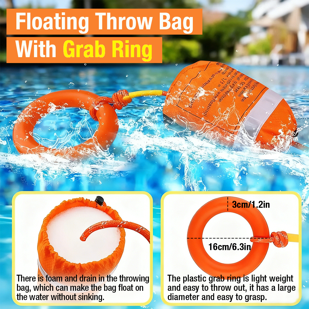 1SET Water Rescue Throw Bag, w - Fishing Kayak Crate ulasan dan harga