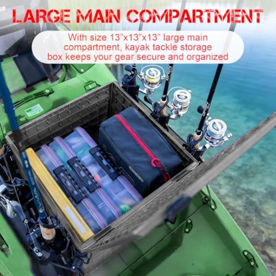 Kayak Fishing Crate with 4 Rod - Fishing Kayak Crate ulasan dan harga